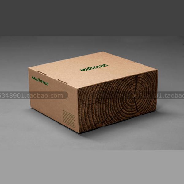 Leisure kraft paper packaging box order paper environmental kraft paper bag clothing leather goods tag printing custom h6