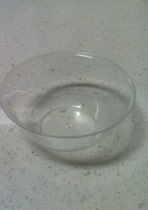 Disposable bowl PS hard-thickening aviation crystal bowl transparent bowl high-end thickness hard and transparent tableware