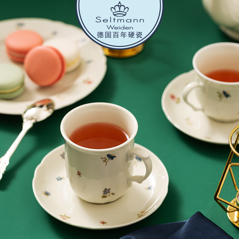 Germany imported Seltmann Weiden color flower European ceramic mug Drinking water tea cup Coffee cup