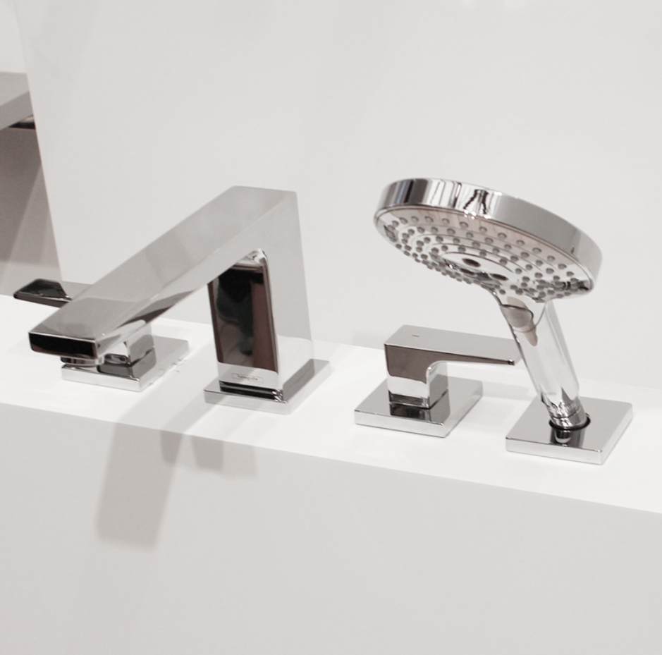 German Hansgrohe Mengdibao four-hole curling installation bathtub faucet 32553007 32551007