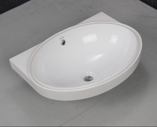 TOTO WISE GLAZED FACE TABLE Washbasin LW588RB Oval ceramic face basin