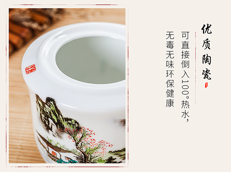 Jingdezhen rượu vang vàng ấm rượu vang nồi gốm hộ gia đình hai hai rượu vang trắng rượu vang nóng rượu sake vì lẩu nóng bộ rượu vang