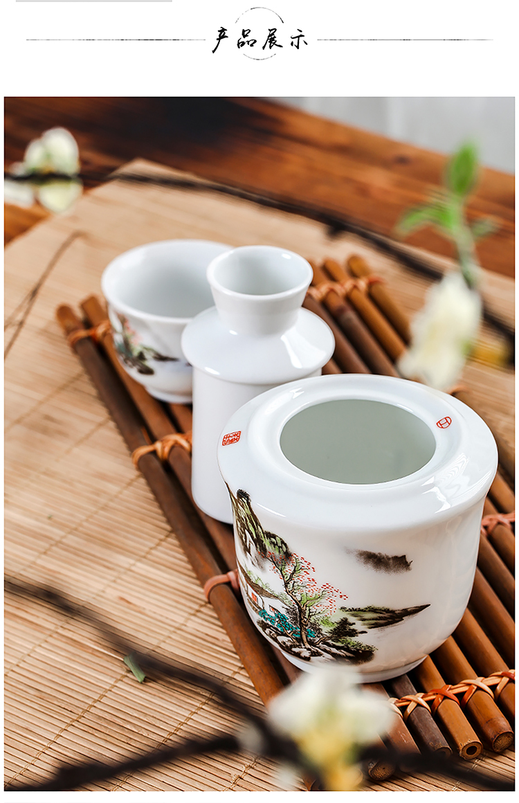 Jingdezhen rượu vang vàng ấm rượu vang nồi gốm hộ gia đình hai hai rượu vang trắng rượu vang nóng rượu sake vì lẩu nóng bộ rượu vang