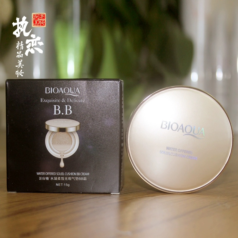 Air cushion bb cream che khuyết điểm mạnh, không trang điểm, kiểm soát dầu, thoáng khí, chống thấm nước, giữ ẩm và lâu trôi kem nền nữ sinh giá rẻ Po Quanya - Kem BB