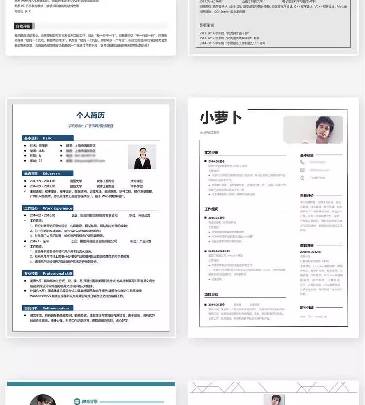 图片[28]-127套程序员简历模版-互联网IT行业web前端开发工程师求职资料【电商热销968】-暗冰资源网