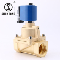 Solenoid valve manufacturer STHA21-15 brass AC220VDC24V high pressure piston type pilot high pressure solenoid valve