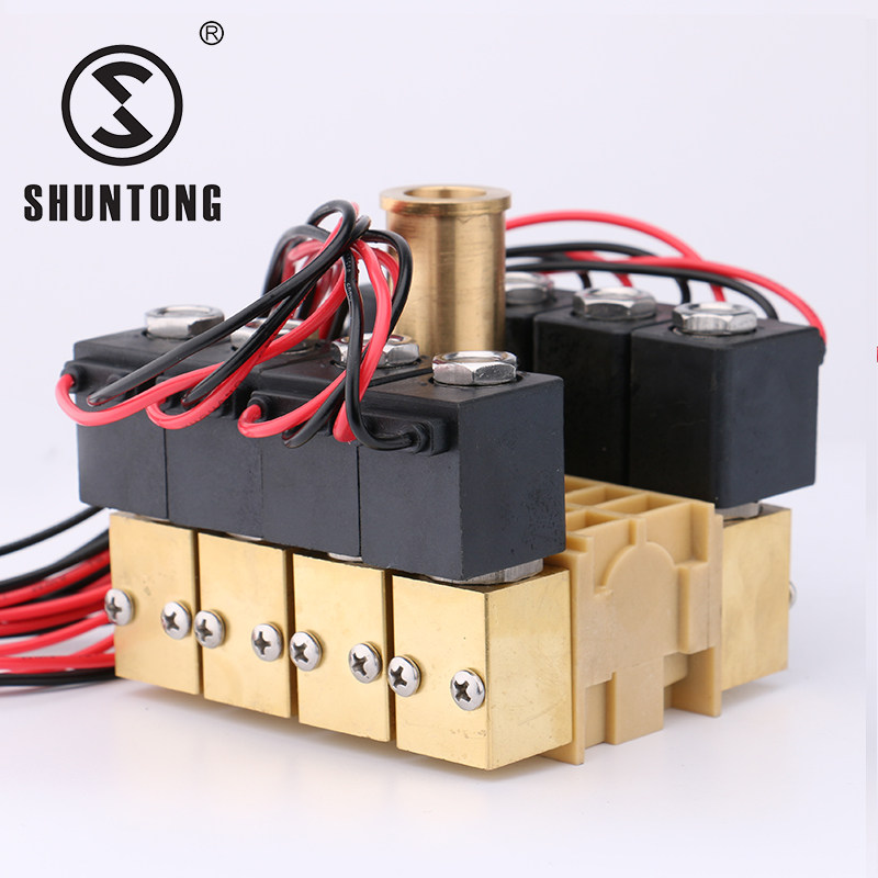 Factory direct digital water curtain fountain water feature one in 8 out DC24V with nozzle water curtain silent solenoid valve