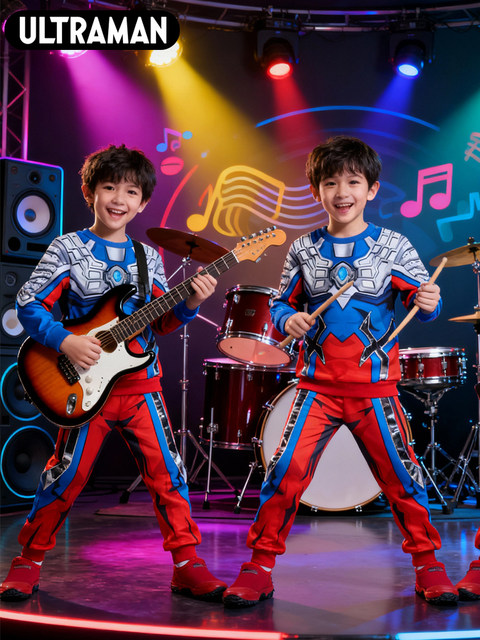 Authentic Ultraman Boys' Clothing Set, Zero Digazeta Cos Boys' Sweatshirt, Halloween Kidsren's Clothing