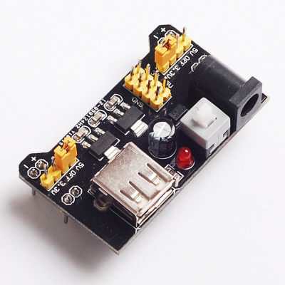 面包板电源模块 适用于arduino面包板电源 输出5v 3.3v 稳压电源