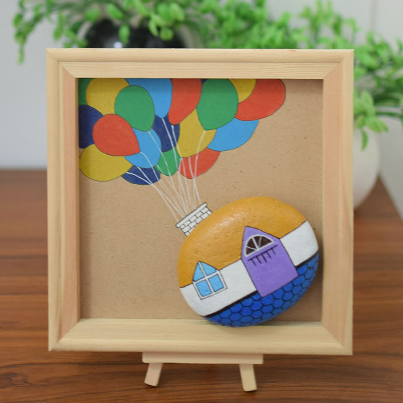 House creative decoration Home Furnishing Yan Yan Beauty Stone Painted Stones Painting Goose Pebble Craftsmanship Swinging Pieces Finished Products