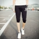 Đàn ông trung niên cotton nhiều túi cắt quần nam cộng với phân bón XL eo cao thun thun quần short