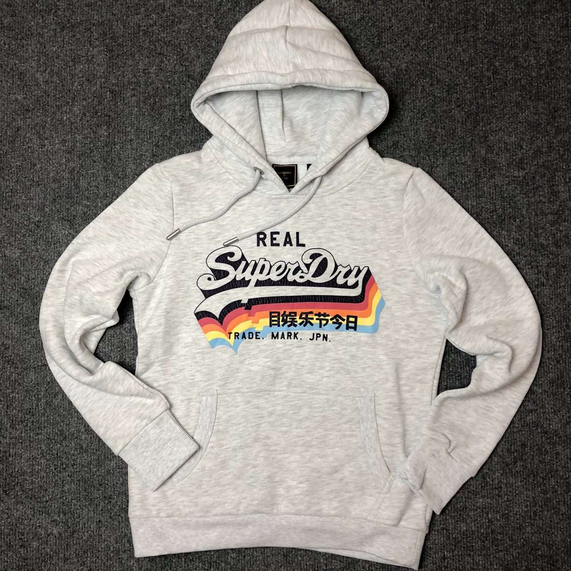 Superdry, теплая демисезонная толстовка с капюшоном, этнический стиль, свободный крой