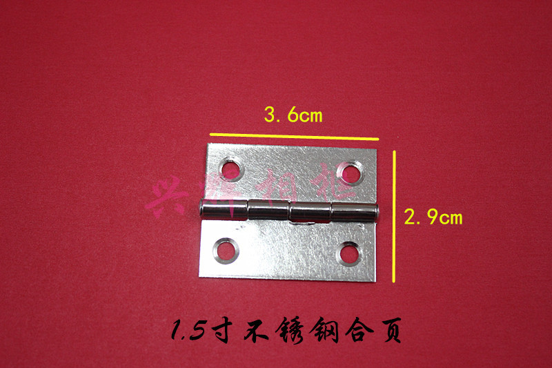 Special promotion 1 5 inch stainless steel hinge Electric meter box decorative painting special hardware hinge picture frame hinge one