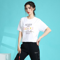 361 short sleeve t-shirt woman 2021 new 361-degree cotton blouse casual fashion sports round collar little daisy T-shirt woman