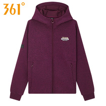 361 degrees Lianhood cardiovercoat 2021 spring new 361 sportswear jacket casual running blouse women