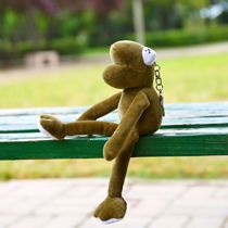 Douyin explosion Net red long leg frog pendant bag accessories with Doll car keychain cute female