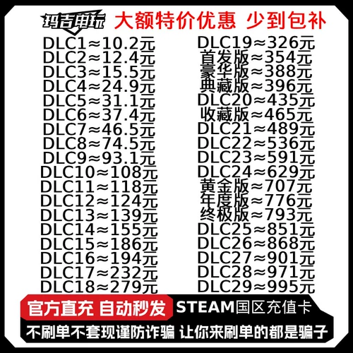 Китайская карта Steam Recharge Steam Balance Национальный районное оборудование пополнение кода обмена код обмена вершиной Gold Coin CSGO Key