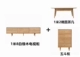 Tủ bếp gỗ rắn Bắc Âu kết hợp bàn cà phê gỗ sồi trắng Tủ tivi Nhật Bản màu sắc đơn giản hiện đại phong cách nội thất - Buồng