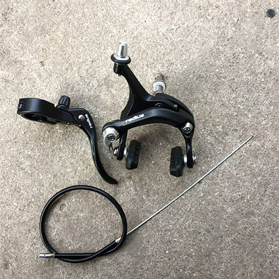 Taiwan winzip/radius brake caliper, brake handle, brake cable set, aluminum alloy fixed flywheel road front and rear brakes
