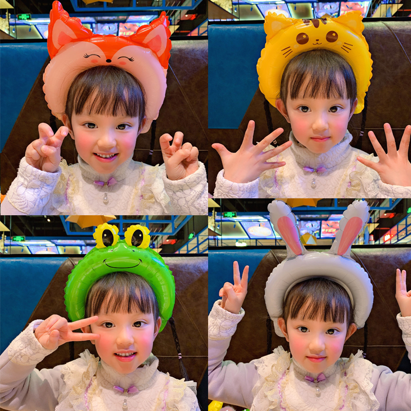Opening season children's net red hair hairpin cute balloon hoop cat ear cartoon micro-commercially pushing gifts