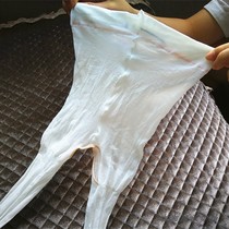 Pure White Hollow high elastic ultra-thin 5D Matte Velvet anti-hook silk invisible transparent white carved empty pantyhose