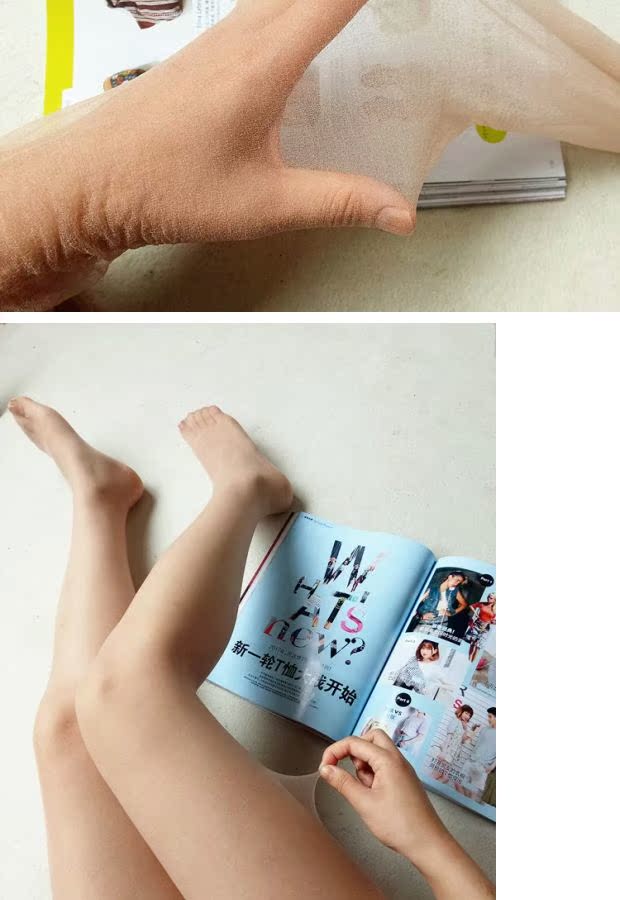 Mùa hè thoáng khí kết cấu da T 裆 không có dấu vết đầy đủ trong suốt sợi tơ tằm Vớ siêu mỏng vớ chống móc quần vớ chân