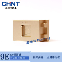 Chint Electrical Switch Socket Telephone Plug Module Telephone Socket Functional Parts Champagne Gold NEW9E