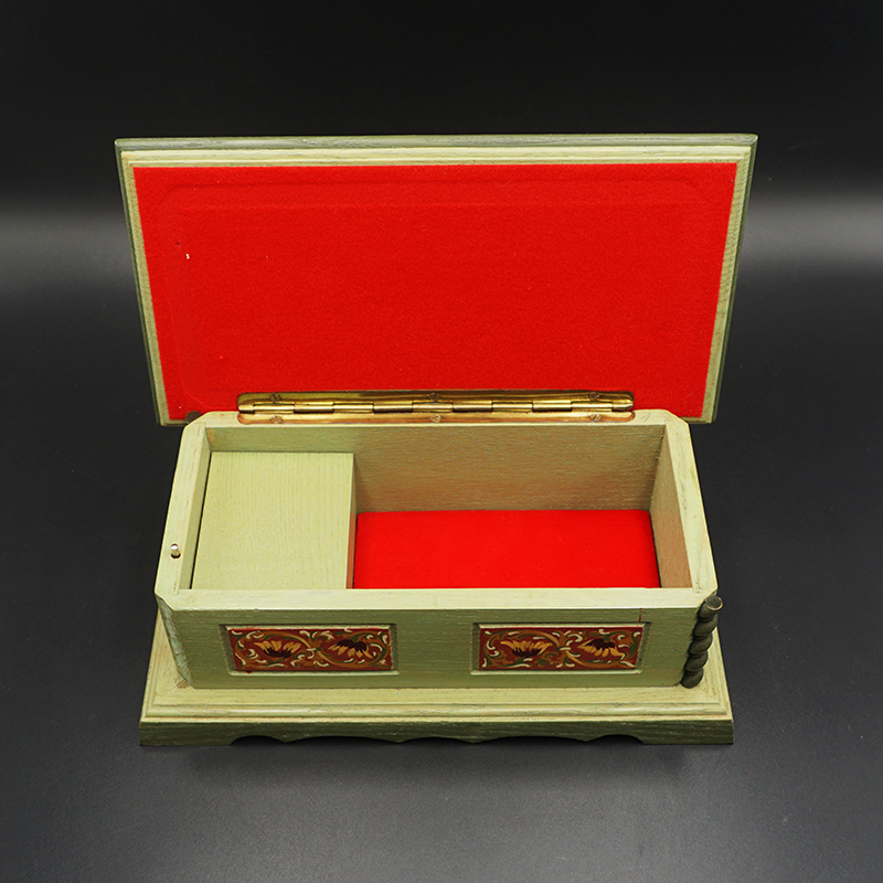 Slightly Flawless Price Hand-painted Emperor Round Dance Grace Swiss Reuge's Baron 18 Sound Machinery Music Box Eight soundboxes