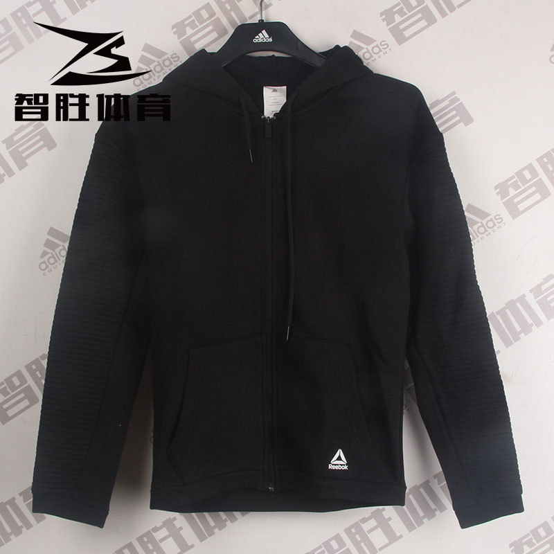 Reebok Men's Sports Casual Zipper Hooded Jacket Top Ec0900