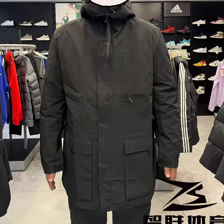 Adidas Y-3 Men's Outdoor Sports Mid-Length Windbreaker Coat Waterproof Jacket Gk4569