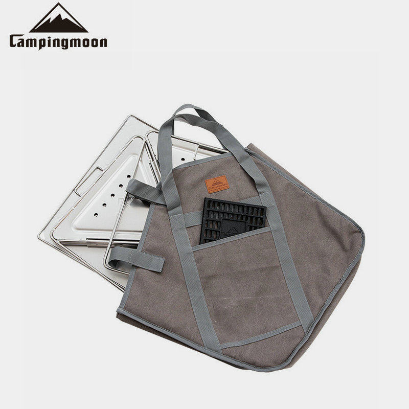 Koman Outdoor Incineration Bench Containing bag with Lifting Handle Cloth Bag Anti-Thickening Anti-Wear Lifting Bag Barbecue Oven Accessories bag