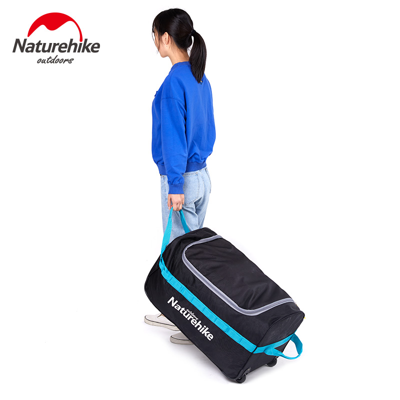 Naturehike Norwegian Guest Folding With Wheel Suitcase Large Capacity Travel Bag Luggage Bag Equipped to contain the delivery bag