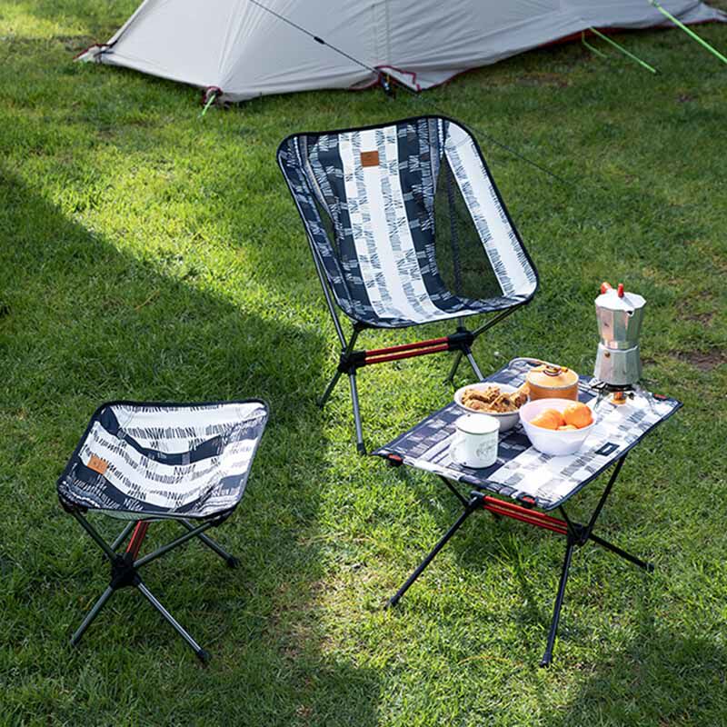 Naturehike Novo Table and Chair Stool Package Family Outdoor Campaign Portable Chair Picnic BBQ Table