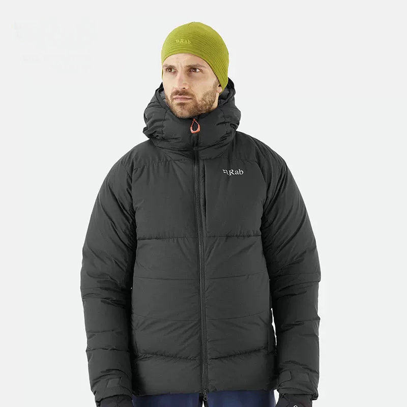 RAB Ruipe Outdoor Men Autumn and Winter 800 Fluff Heating with Hat Down Wellness Thickness QDB-39