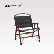 Dahe outdoor solid wood camping folding chair light luxury retro Kermit chair portable stool Beech Leisure back chair