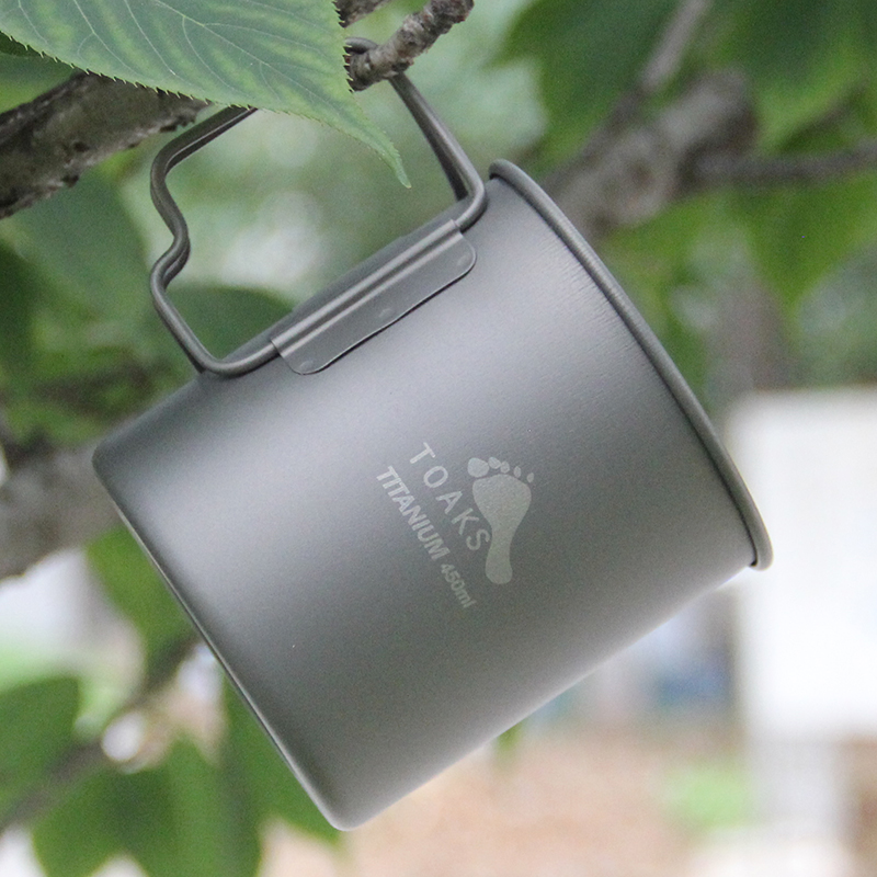 Thousand Oaks Toaks Outdoor pure titanium camping titanium cup 375ml-750ml Family picnic office pure titanium water cup