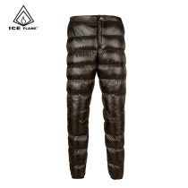 Pantalon en duvet ICE FLAME duvet doie blanche pantalon descalade en plein air pour personnes âgées protection contre le froid pantalon en duvet léger