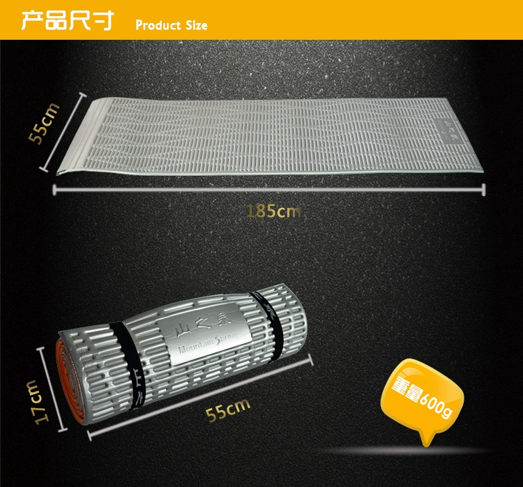 Mountain Spring Army Green Mở rộng hai mặt trứng Nest Pad với lá nhôm dày lên mở rộng Lều ngoài trời Pad ẩm Mat Yoga - Thảm chống ẩm / Mat / Gối thảm picnic gấp gọn
