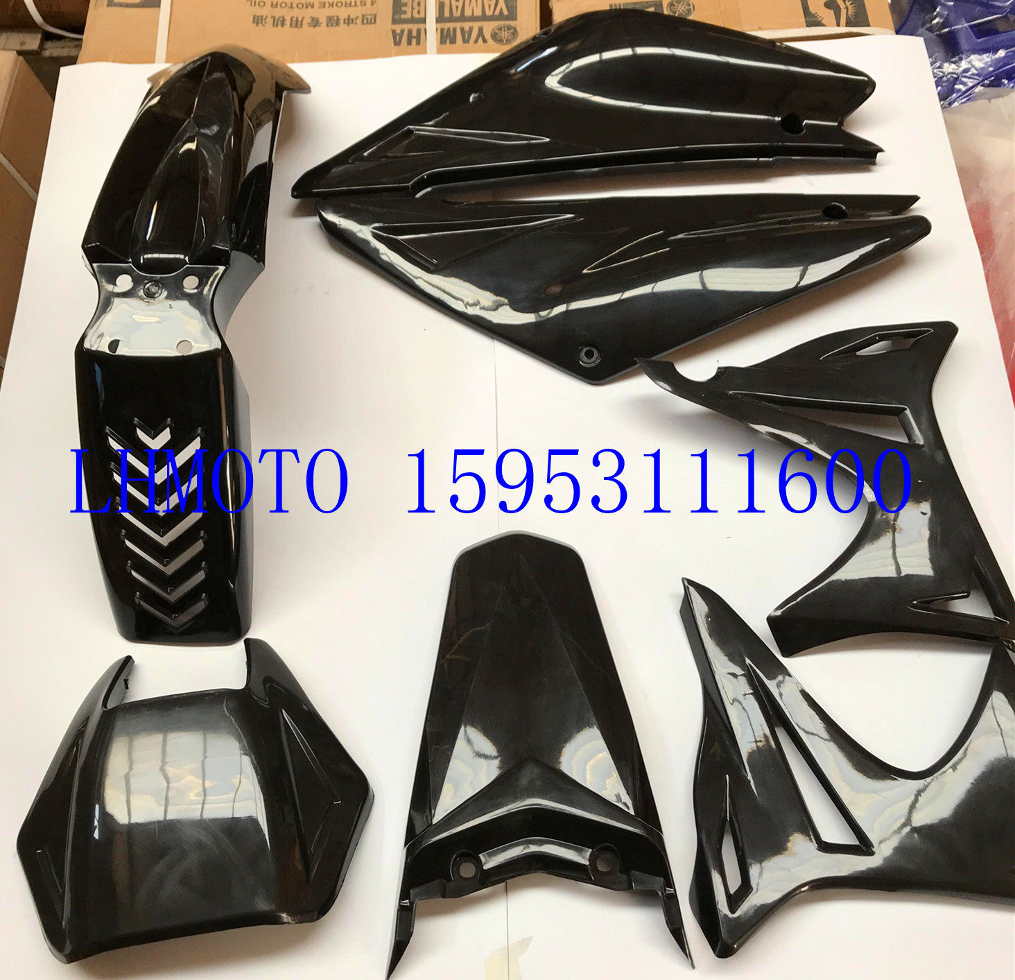 Tibetan mastiff cross-country section locomotive QM200GY QM250GY combat mastiff GY150 second generation complete housing piece black