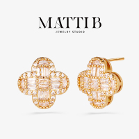 Four-leaf clover earrings for women, light luxury, high-end, popular style, elegant and atmospheric earrings, classic versatile internet celebrity earrings