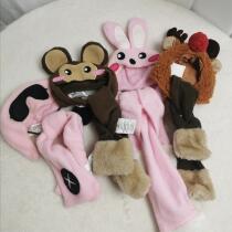 Pet Party Christmas Scarf Hat Two-Piece Set