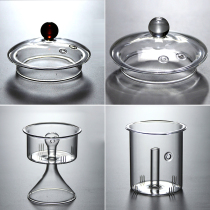 Glass pot Tea filter Brewing tea pot Steam teapot lid Steamed tea pot Tea consideration Tea set filter pot