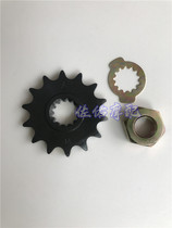 Application of Yellow Dragon BJ600GS-A 300 BN600 auxiliary shaft output sprocket nut inner spline lock stop gasket
