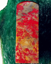 Natural Changhua chicken blood stone seal carving (Dahongpao is red and red) full of blood Bahrain Shoushan Laos Tianhuang