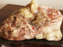 Natural Changhua chicken blood stone ornaments (rising rapidly) glass jelly mutton fat jelly Bahrain Shoushan Laos Tianhuang stone