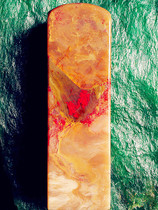 Natural Changhua chicken blood stone peach red jelly seal good luck nephrite base with blood on all sides Bahrain Shoushan Laos Tianhuang