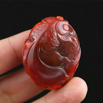 South Red Manau Wasxi Pendant Pendant with the piece Golden Jade Full Hall Rose Red Millover Guanyin Leopard