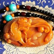 Ballin Stone Bully (Dragons World) Handlebar Hand Piece Changhua Stone Shoushan Laotian Tian Huang (already tied)