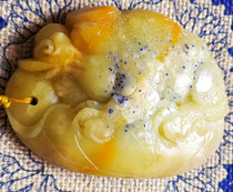 Qingtian stone seal door gold dazzling blue star Merchants Golden Toad to Changhua Bahrains stone Shoushan Mountain Lao Tian Huangshi