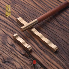 Чайная статуэтка 创意纯铜茶夹架 手工茶阁茶宠茶道零配件功夫茶具 Class